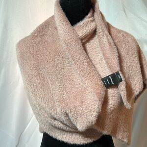 Express Oversized Large Long Plush Blush Scarf